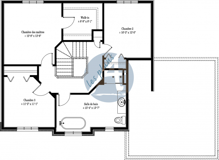 Plan de l'étage - Cottage 12049