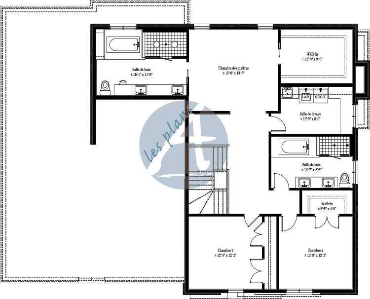 Plan de l'étage - Cottage 15058A