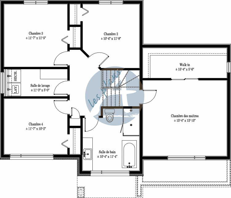 Plan de l'étage - Cottage 17020