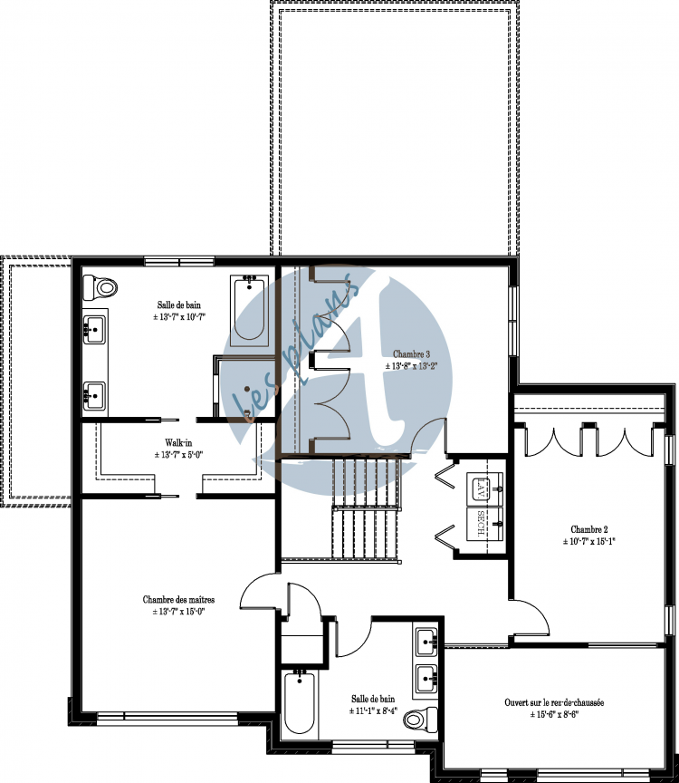 Plan de l'étage - Cottage 17092A