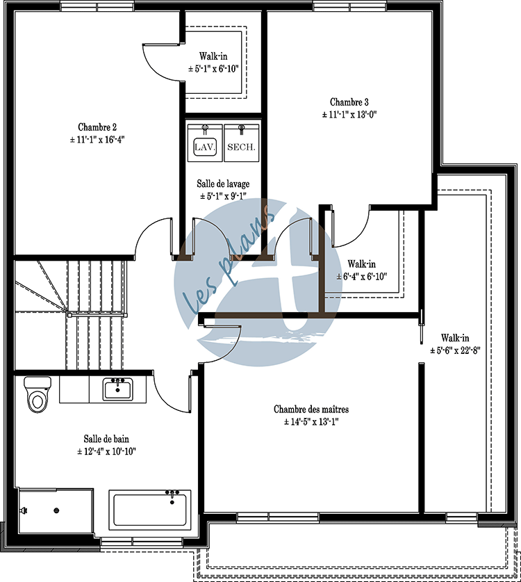Plan de l'étage - Cottage 22033A