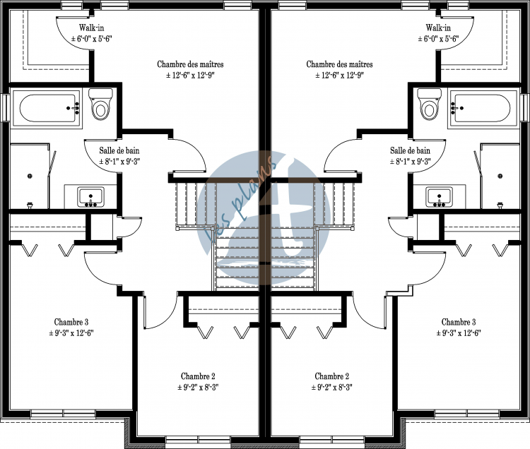 Plan de l'étage - Maison multifamiliale 17085