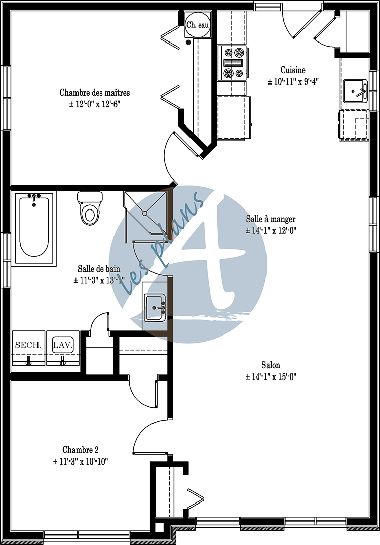 Plan de l'étage - Triplex 21003
