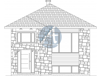 Plan de bungalow 19054A