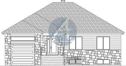 Plan de maison plain-pied 19060