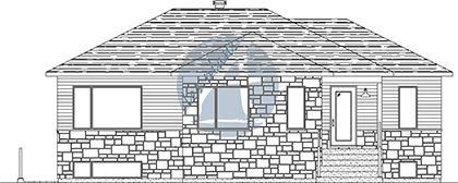 Plan de maison plain-pied 25047