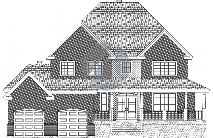 Façade - Maison à 2 étages 09004