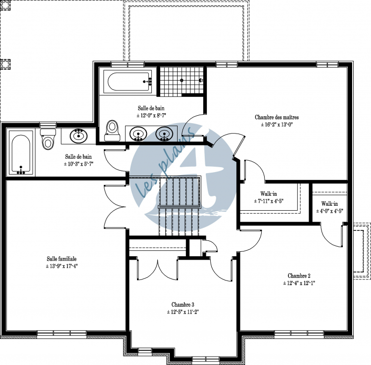 Plan de l'étage - Cottage 09021B