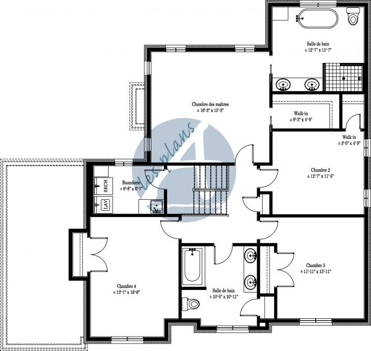 Plan de l'étage - Cottage 10003A