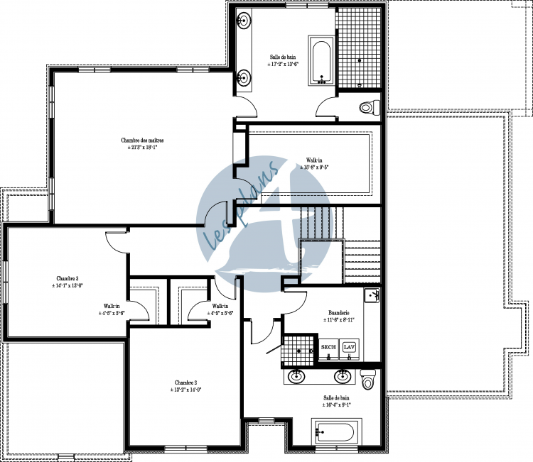 Plan de l'étage - Cottage 10009A