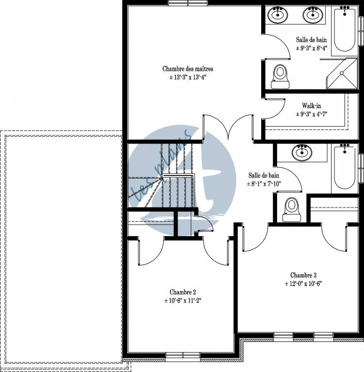 Plan de l'étage - Cottage 10045