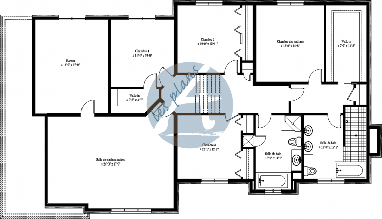 Plan de l'étage - Cottage 11004