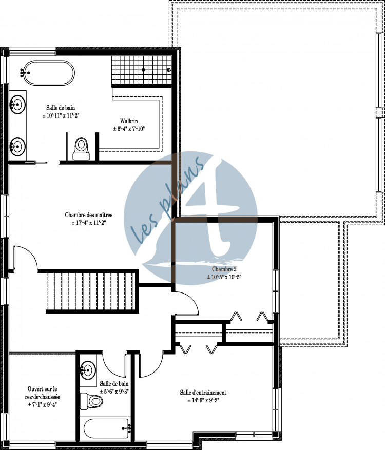Plan de l'étage - Cottage 11010