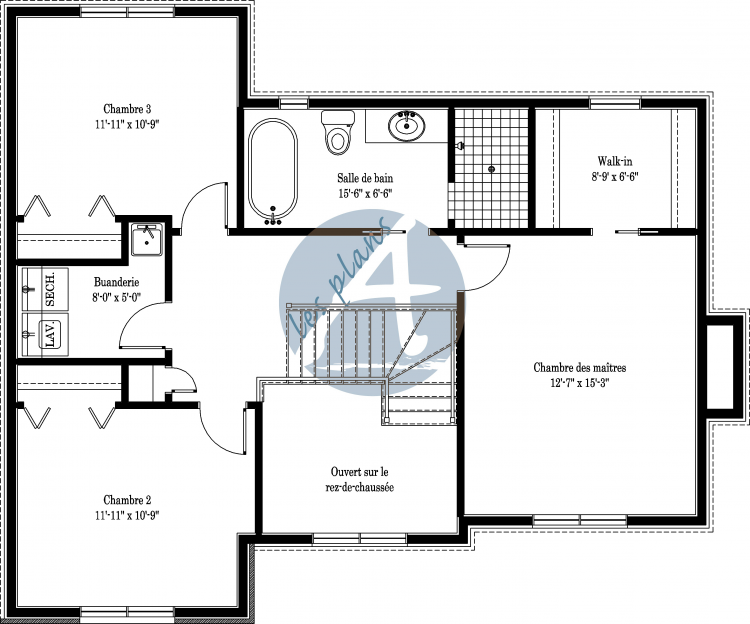 Plan de l'étage - Cottage 11015