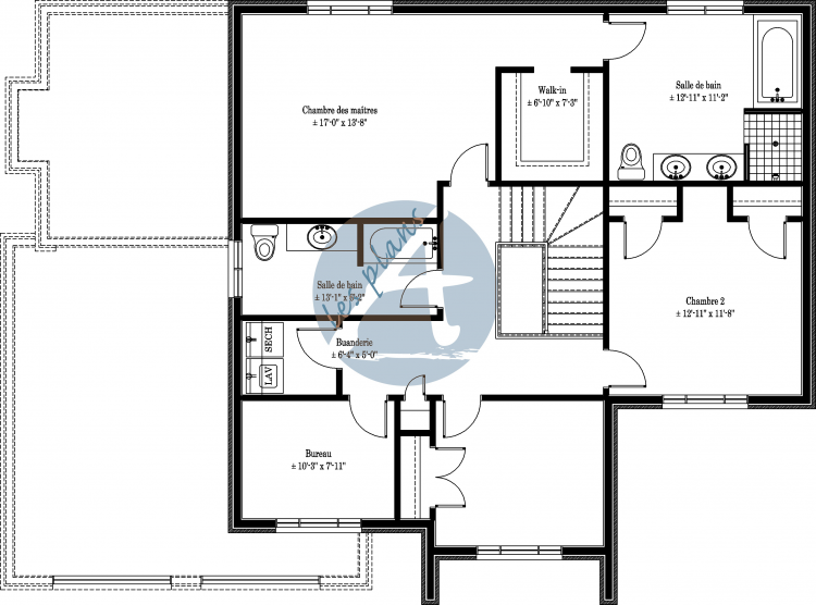Plan de l'étage - Cottage 11025