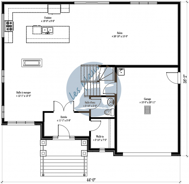 Plan du rez-de-chaussée - Cottage 12047A