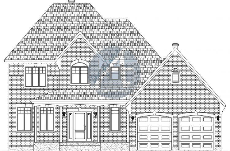 Façade - Maison à 2 étages 12049