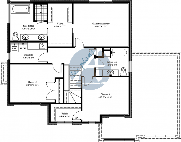 Plan de l'étage - Cottage 13005