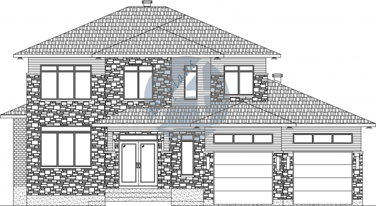 Façade - Maison à 2 étages 13005