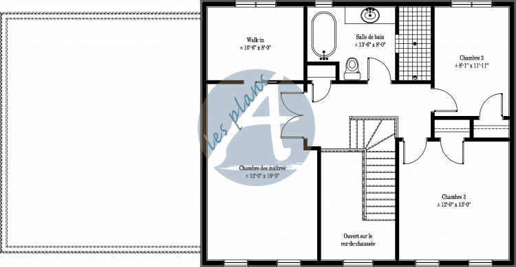 Plan de l'étage - Cottage 13039