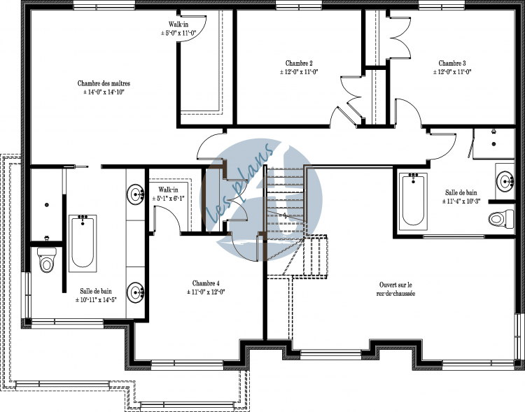 Plan de l'étage - Cottage 14004