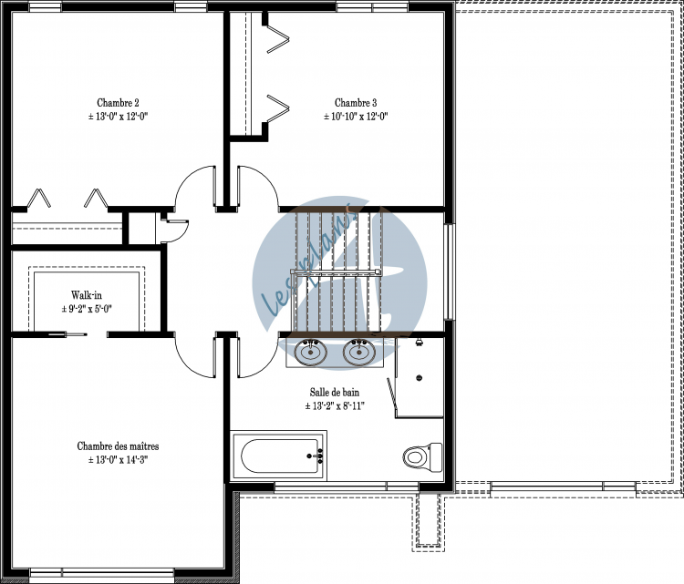 Plan de l'étage - Cottage 14033
