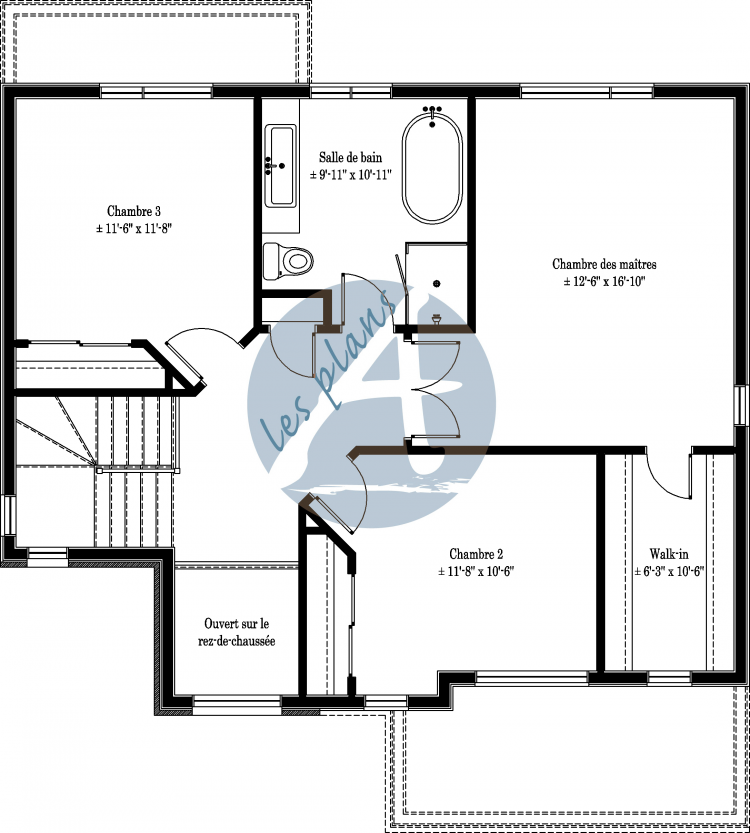Plan de l'étage - Cottage 17017