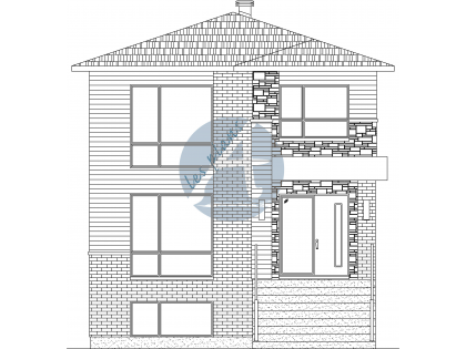 Modèle de maison à 2 étages 18007