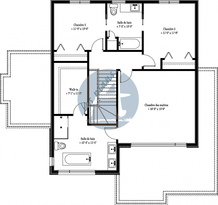 Plan de l'étage - Cottage 18022