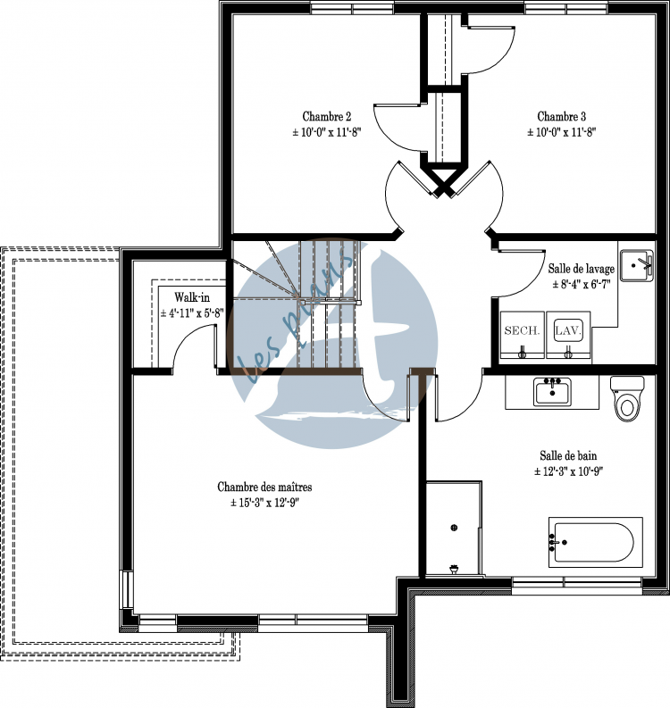 Plan de l'étage - Cottage 18032