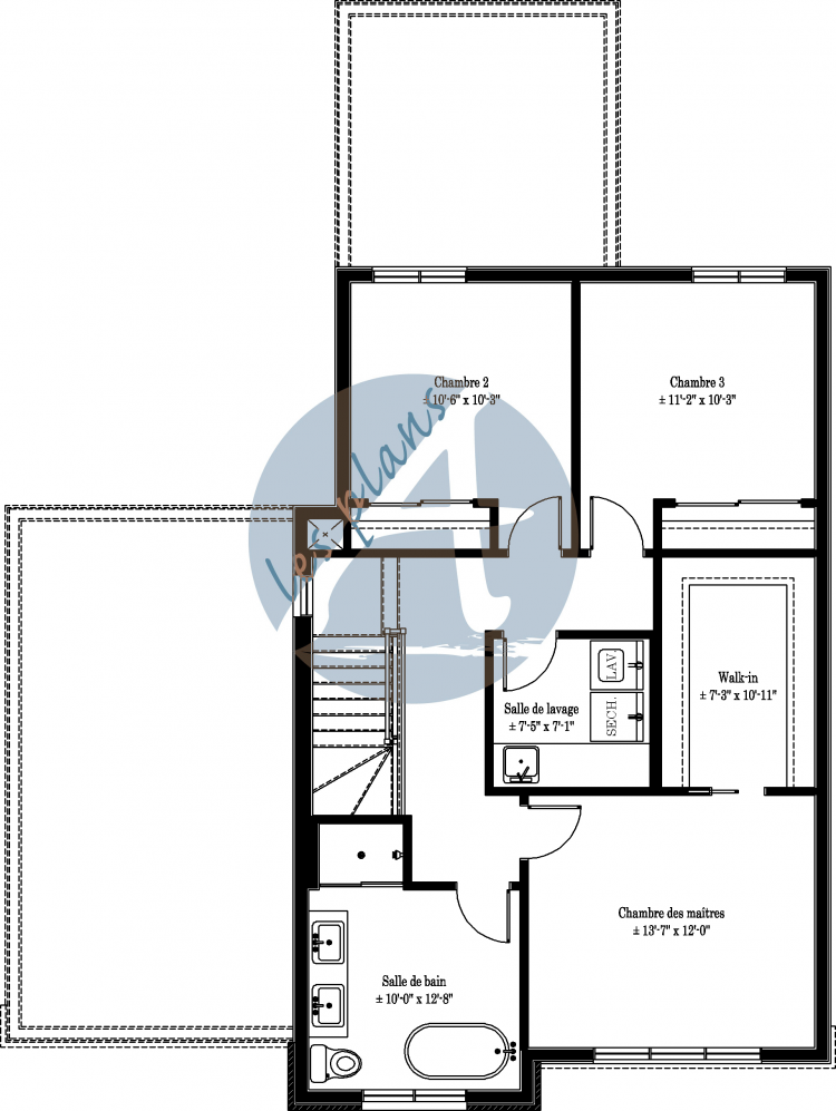 Plan de l'étage - Cottage 19010