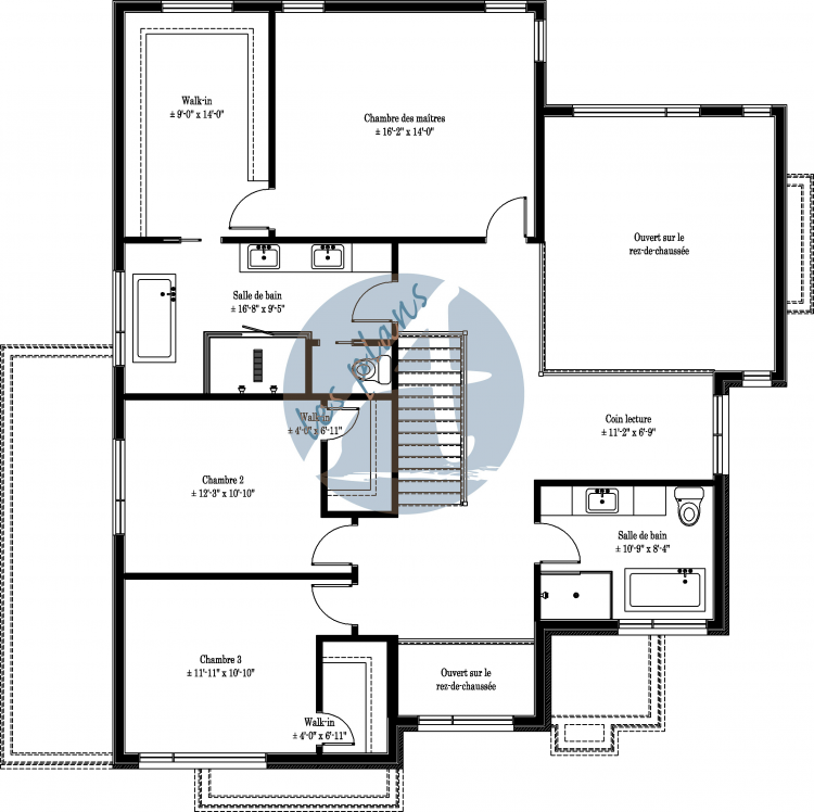 Plan de l'étage - Cottage 19016B