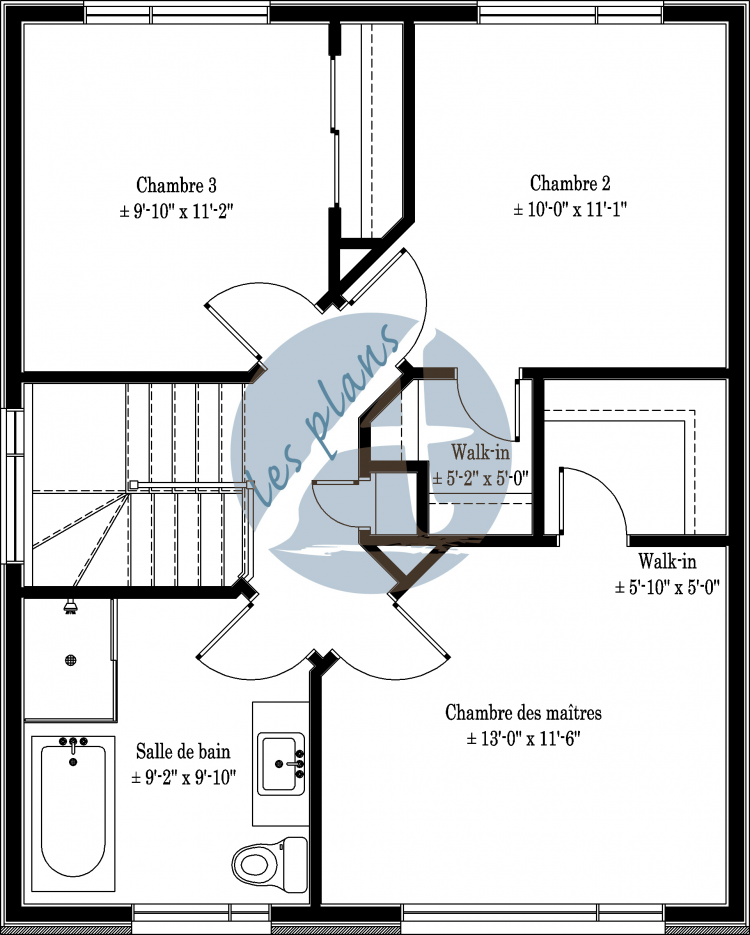 Plan de l'étage - Cottage 19017