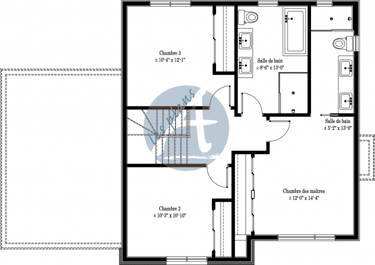 Plan de l'étage - Cottage 19044
