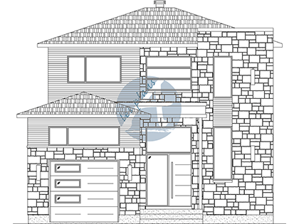 Modèle de maison à 2 étages 19066