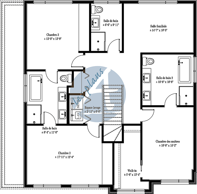 Plan de l'étage - Cottage 20001B