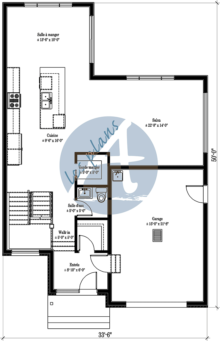 Plan du rez-de-chaussée - Cottage 20058