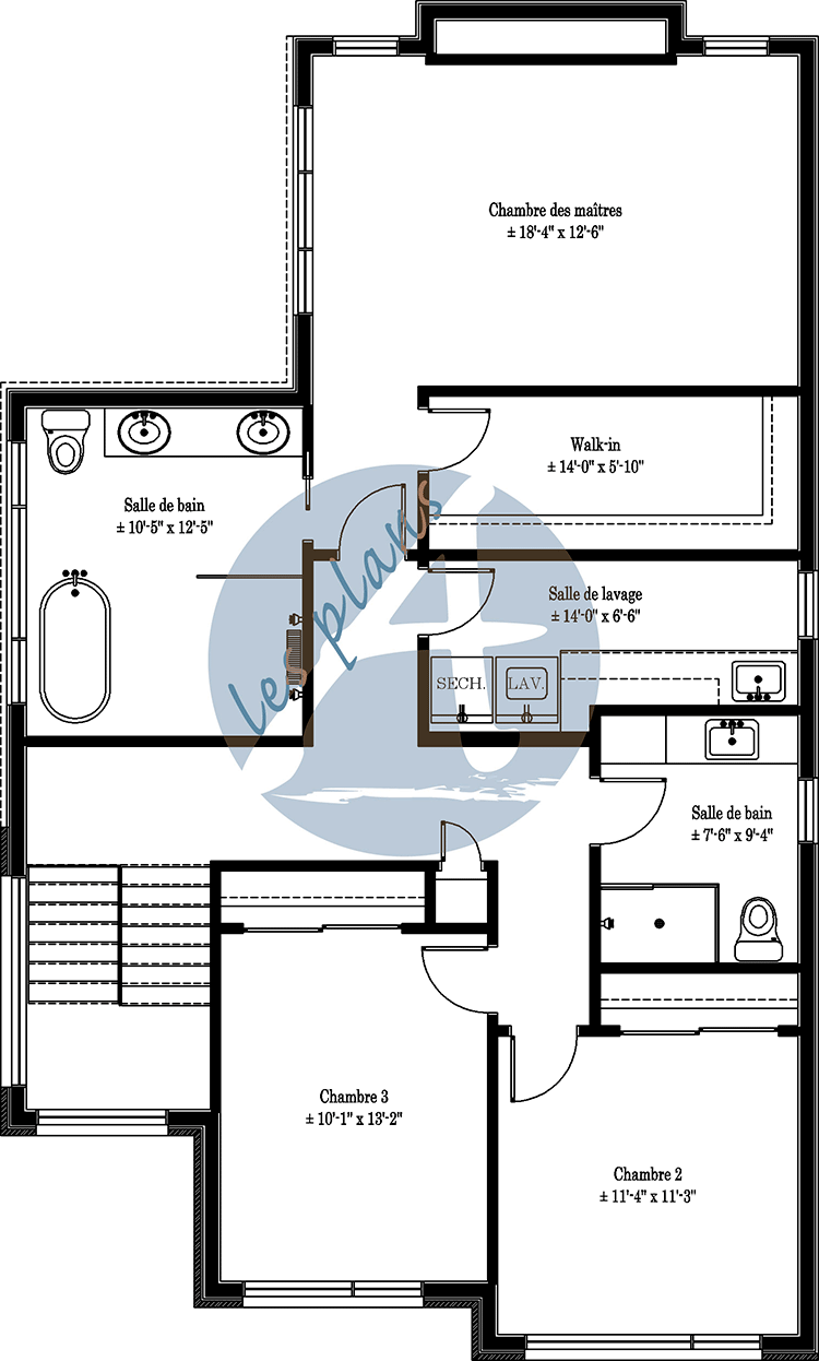 Plan de l'étage - Cottage 20075