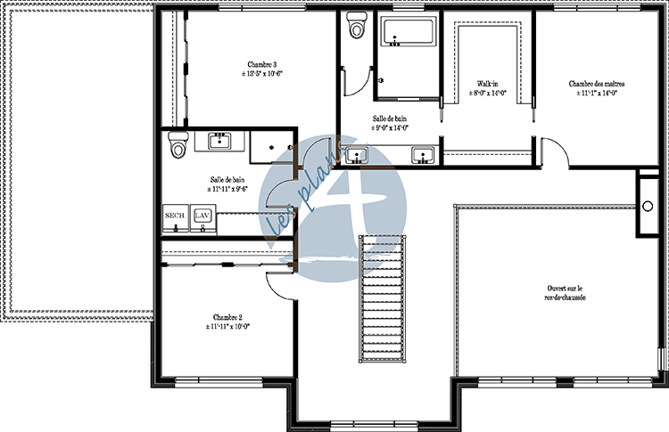 Plan de l'étage - Cottage 21111