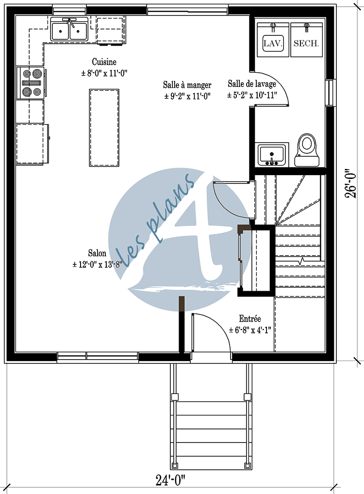Plan du rez-de-chaussée - Cottage 22003