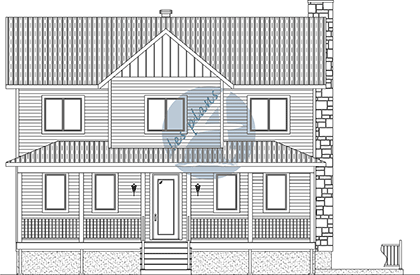 Plan de cottage 23076