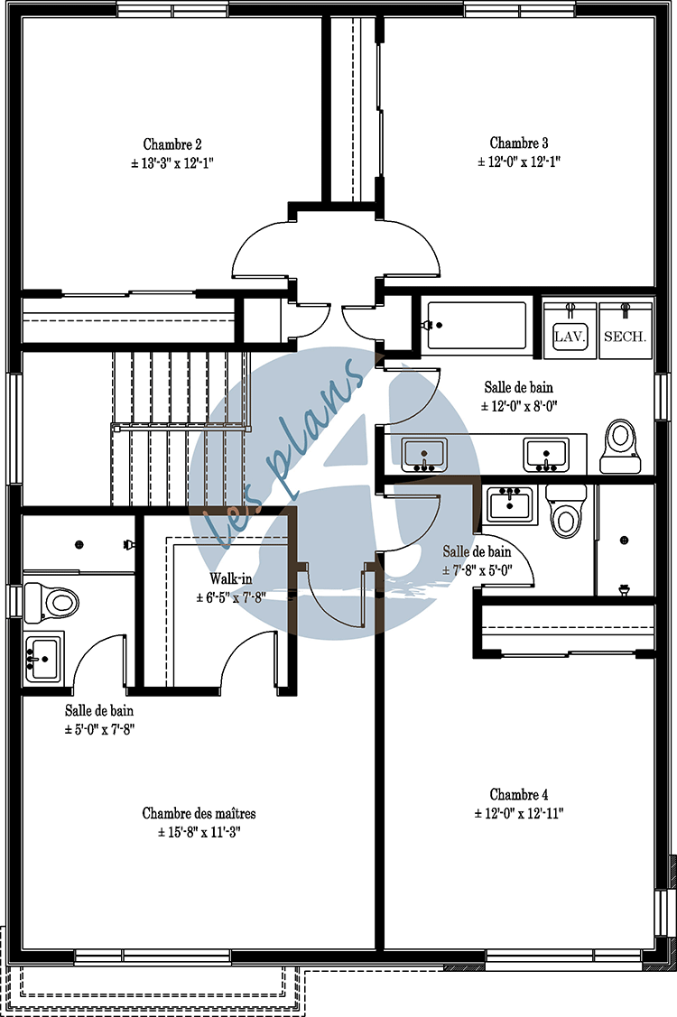 Plan de l'étage - Maison à 2 étages 23083