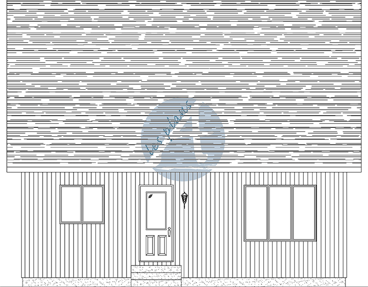 Façade - Maison à 2 étages 24092