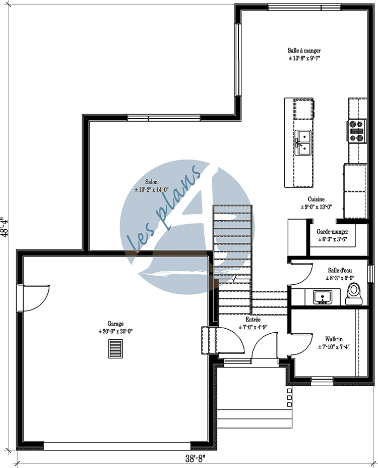 Plan du rez-de-chaussée - Cottage 25087