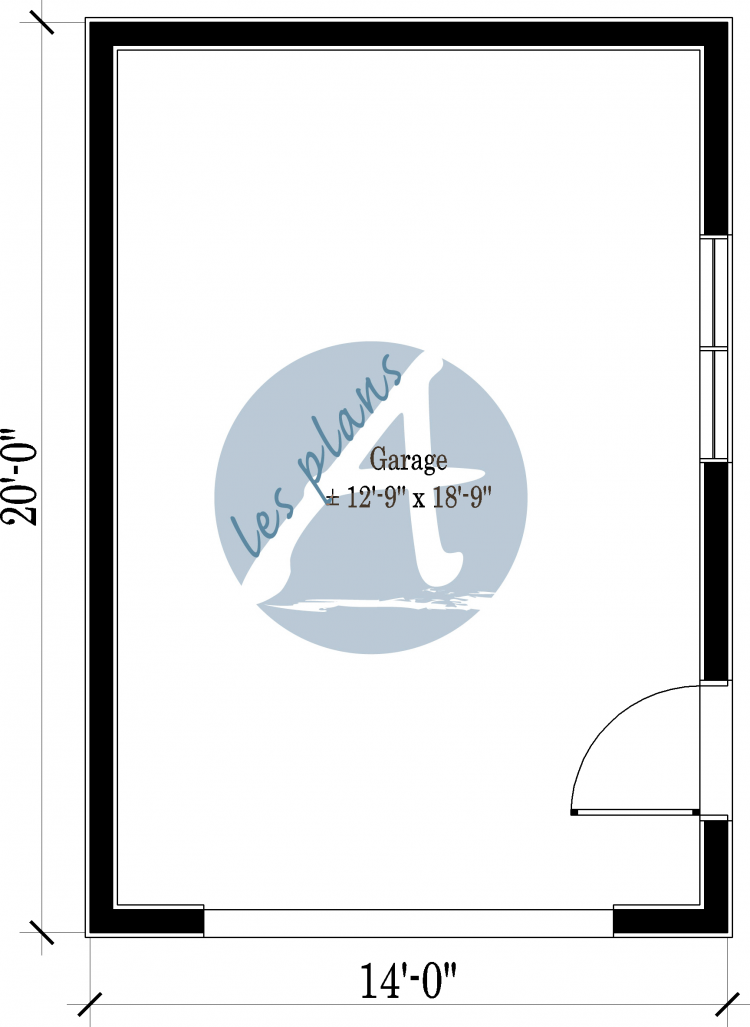 Plan du rez-de-chaussée - Garage 13023