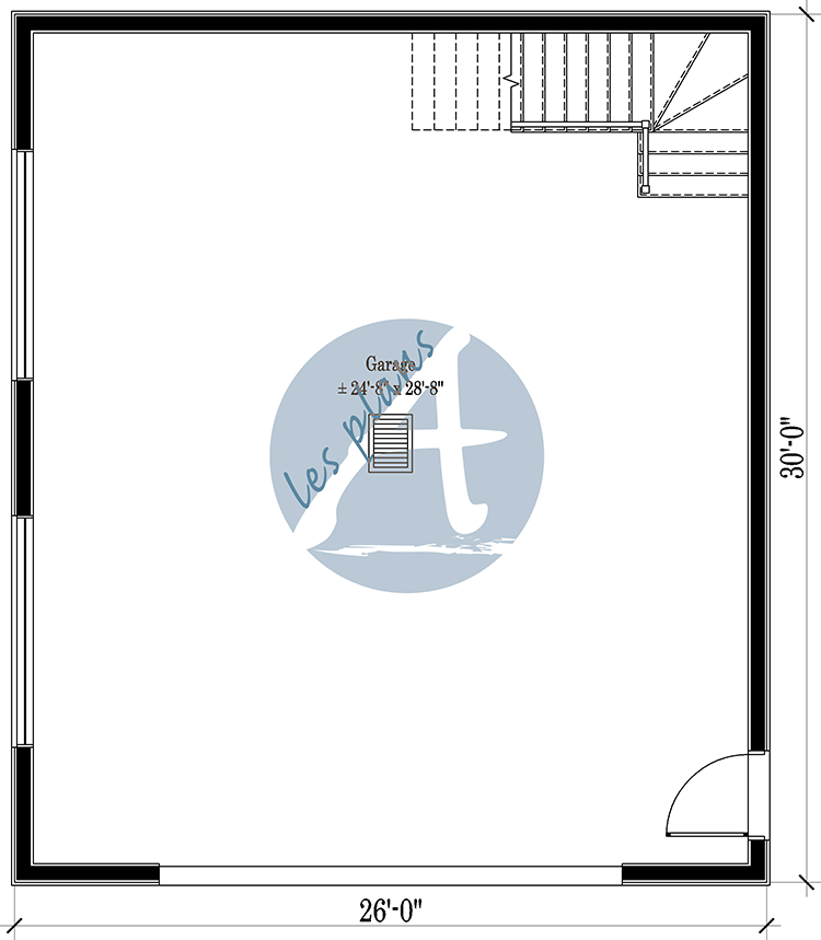 Plan du rez-de-chaussée - Garage 21051A