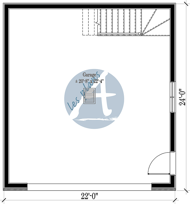 Plan du rez-de-chaussée - Garage 21095
