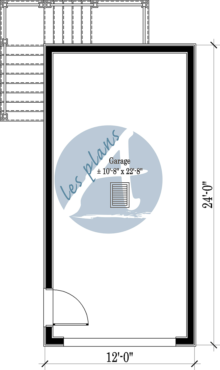 Plan du rez-de-chaussée - Garage 22020