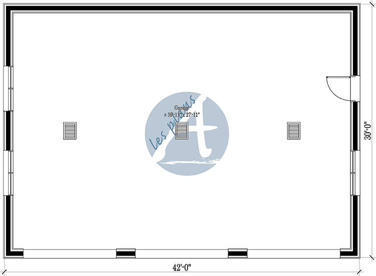 Plan du rez-de-chaussée - Garage 22068