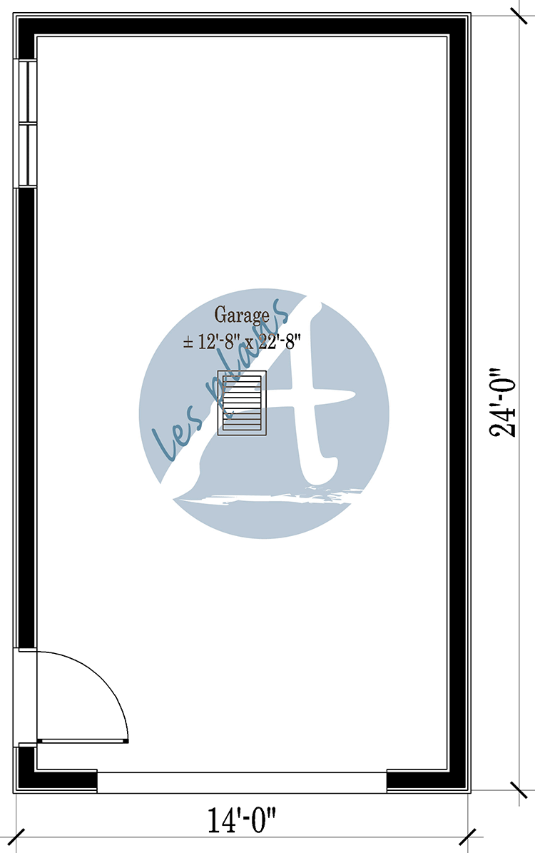 Plan du rez-de-chaussée - Garage 23078